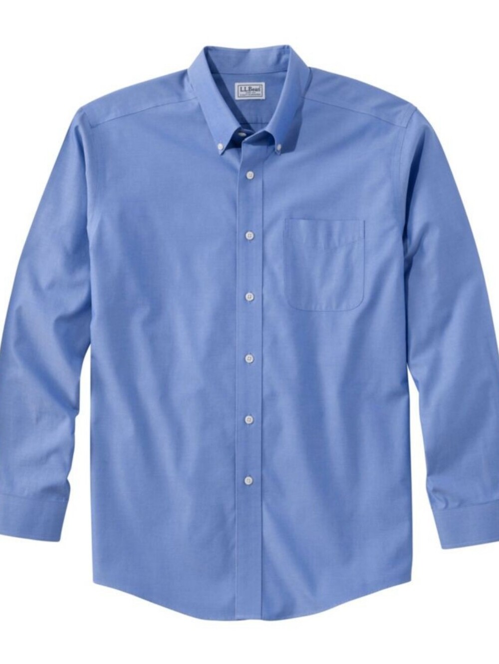 L.L Bean Men's Wrinkle-Free Pinpoint Oxford Cloth Shirt, Traditional Fit